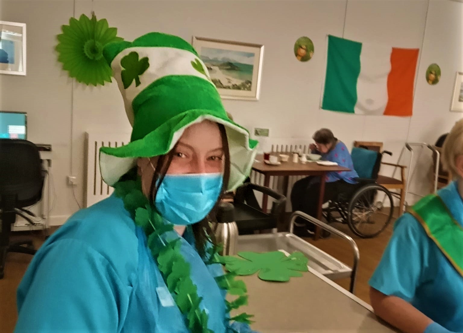 North Inch - staff in Irish dress