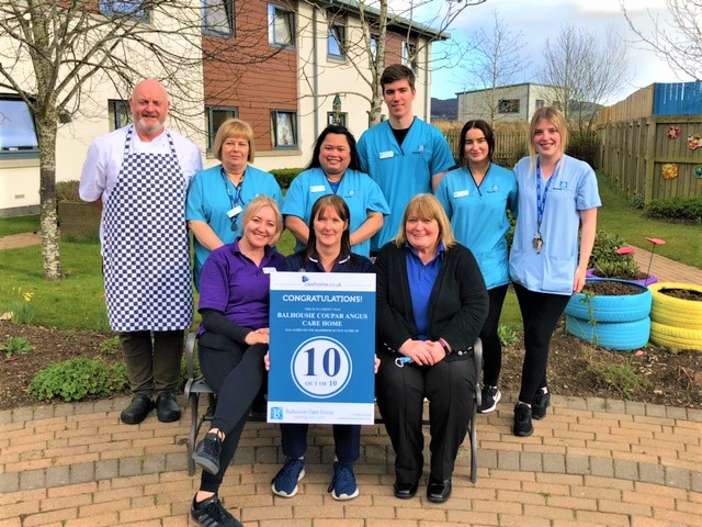 Coupar Angus - staff group outside care home