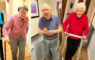 Residents at Balhousie Wheatlands are taking part in a walking challenge for Dementia UK.