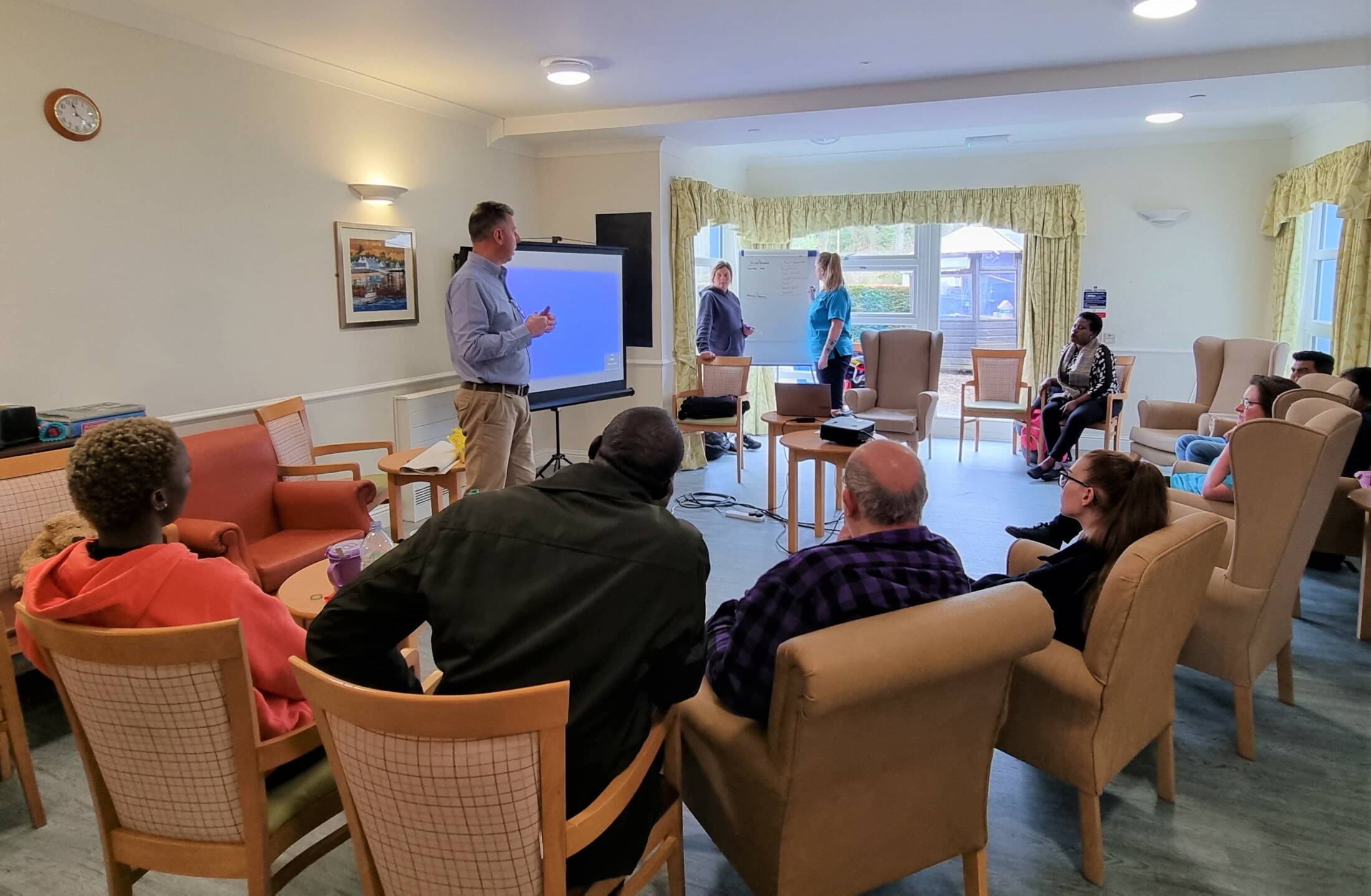 training session in care home
