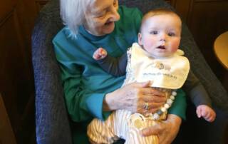 Luncarty residents meet baby Tristan.