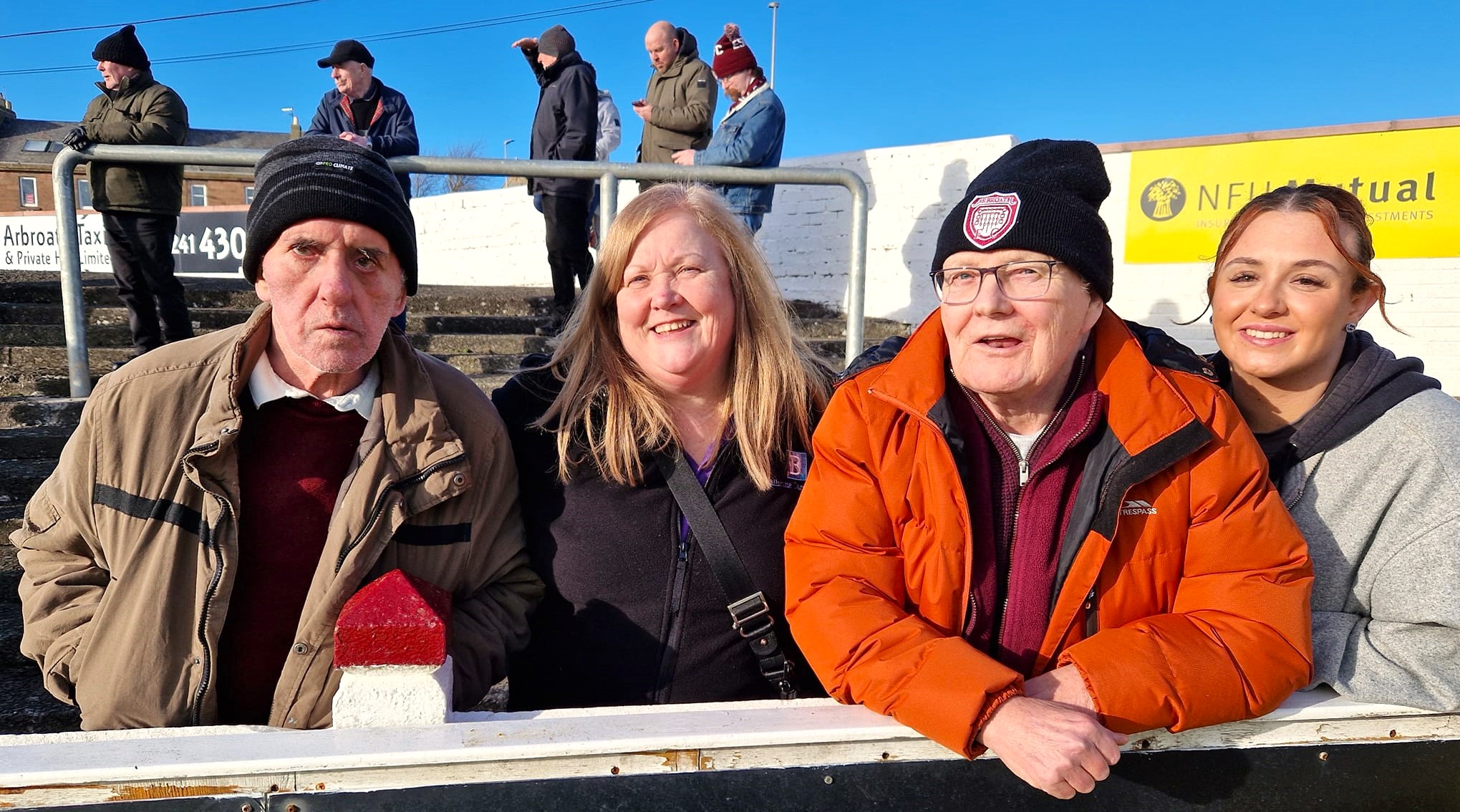 Antiquary residents at the football.